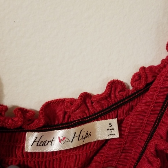 Red ribbed Dress - Picture 3 of 3